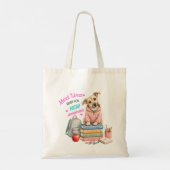 Welkom bij Lina's Schoolavonturen! Tote Bag (Achterkant)