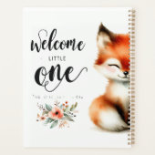 Welkom bij Little One - Fox & Floral Planner" Planner (Achterkant)