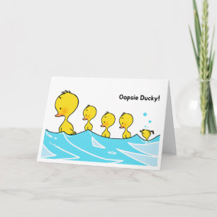 Welkom bij Little One - Oopsie Ducky Kaart