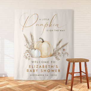 Welkom bij Little Pumpkin Baby Shower Wandkleed