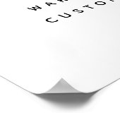 Welkom bij Logo aan Customer Appreciation Sign Poster (Hoek)