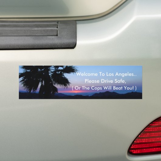 Welkom bij Los Angeles Bumpersticker (Op auto)