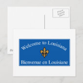 Welkom bij Louisiana - Verenigde Staten Briefkaart (Voorkant / Achterkant)