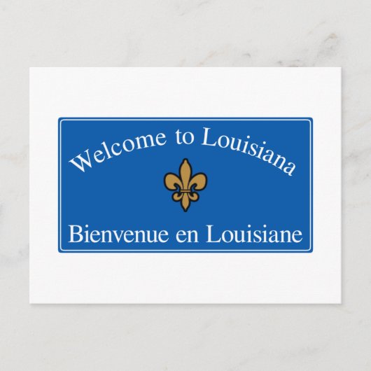 Welkom bij Louisiana - Verenigde Staten Briefkaart (Voorkant)