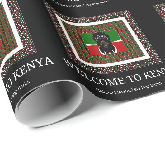 Welkom bij Magisch Kenia: Hakuna Matata Cadeaupapier (Rol Hoek)