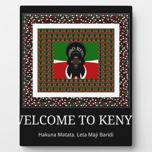 Welkom bij Magisch Kenia: Hakuna Matata Fotoplaat (Voorkant)