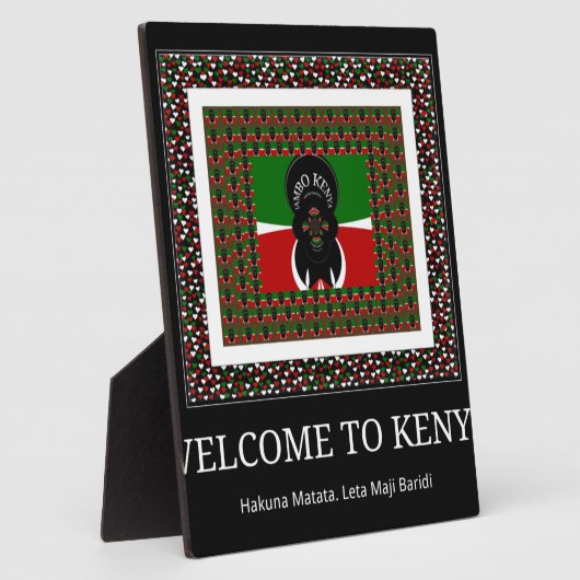 Welkom bij Magisch Kenia: Hakuna Matata Fotoplaat (Zijkant)