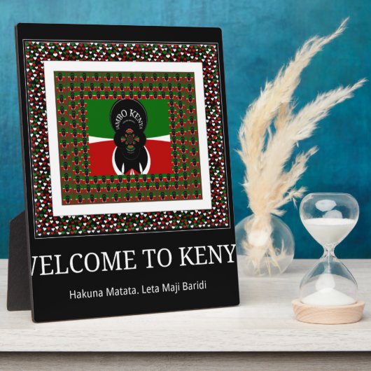 Welkom bij Magisch Kenia: Hakuna Matata Fotoplaat (Zijkant)