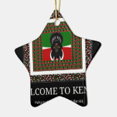 Welkom bij Magisch Kenia: Hakuna Matata Keramisch Ornament (Links)