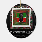 Welkom bij Magisch Kenia: Hakuna Matata Keramisch Ornament (Links)