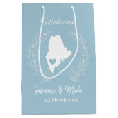 Welkom bij Maine bruiloft, aangepast Medium Cadeauzakje (Voorkant)