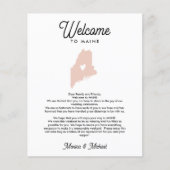 Welkom bij MAINE Letter & Itinerary ELKE KLEUR (Voorkant)