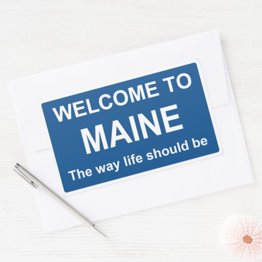 Welkom bij Maine Sign - Sticker (Envelop)