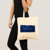 Welkom bij Maine Sign Tote Bag (Voorkant (product))
