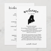 Welkom bij Maine | Wedbrief en reisroute (Voorkant / Achterkant)