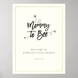 Welkom bij mama om Baby shower te worden Poster