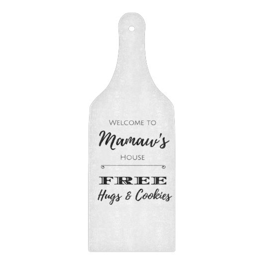 Welkom bij Mamaw's House FREE Hugs and Cookies Snijplank (Voorkant)