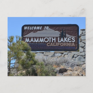 Welkom bij Mammoth Lakes Briefkaart
