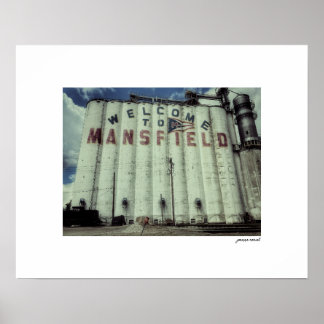 Welkom bij Mansfield Ohio Graansilo Posterprint Poster