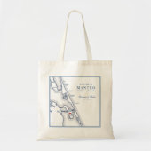 Welkom bij Manteo NC Roanoke Bruiloft Welkom Tote Bag (Voorkant)