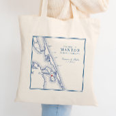Welkom bij Manteo NC Roanoke Bruiloft Welkom Tote Bag