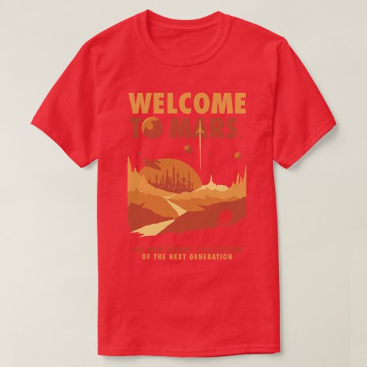 Welkom bij Mars T-shirt (Design voorkant)