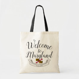 Welkom bij Maryland | Bestemmingsweddenschap Tote Bag