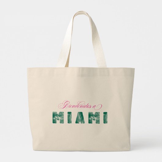 Welkom bij Miami/Bienvenidos a Miami - Canvas tas (Achterkant)