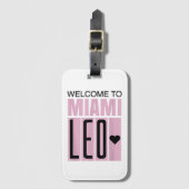 Welkom bij Miami Leo 10 - GOAT Bagagelabel (Voorkant (verticaal))