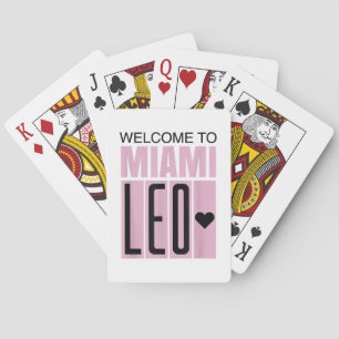 Welkom bij Miami Leo 10 - GOAT Pokerkaarten