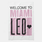 Welkom bij Miami Leo 10 - GOAT Theedoek (Verticaal)