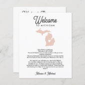 Welkom bij MICHIGAN Letter & Itinerary ENIG KLEUR (Voorkant / Achterkant)