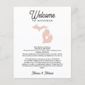 Welkom bij MICHIGAN Letter & Itinerary ENIG KLEUR (Voorkant)