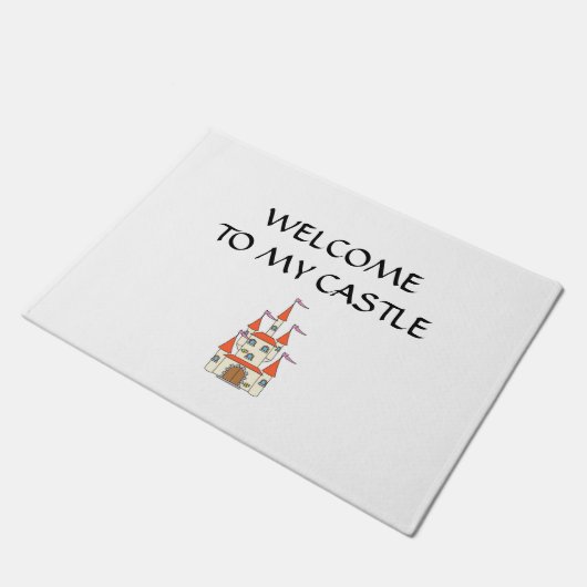 Welkom bij Mijn Castle Doormat Deurmat (Schuin)