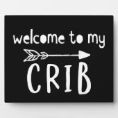 Welkom bij mijn Crib-kamerschild  Fotoplaat (Voorkant)