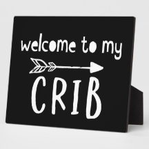 Welkom bij mijn Crib-kamerschild 