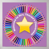 Welkom bij mijn eigen klasse poster (Voorkant)