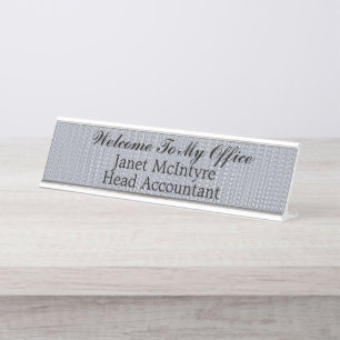 Welkom bij mijn Kantoor Bureau Naambordje