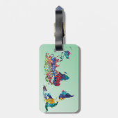 Welkom bij Mijn Label van de Bagagezoeker in de we Bagagelabel (Achterkant verticaal)