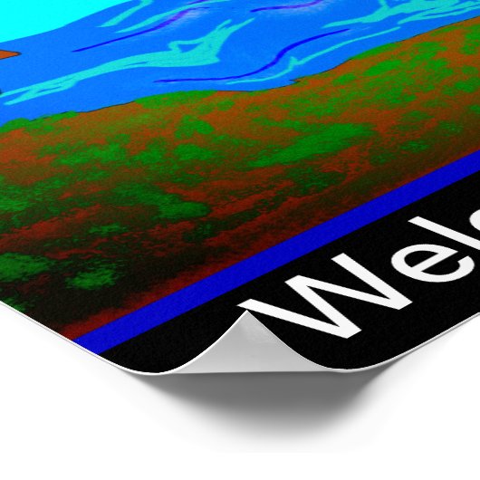 Welkom bij mijn Poster van de klepdeur (Hoek)