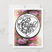 Welkom bij mijn uitnodiging van de Birthday Party (Achterkant)