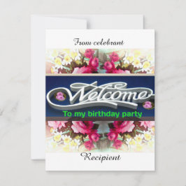 Welkom bij mijn uitnodiging van de Birthday Party