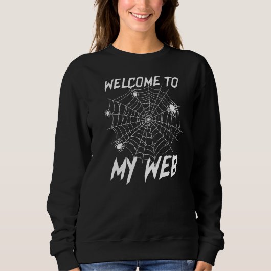 Welkom bij mijn webspinnen trui (Voorkant)