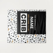 Welkom bij mijn Wieg Birthday Backdrop Wandkleed (Voorkant (horizontaal))