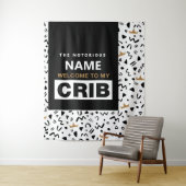 Welkom bij mijn Wieg Birthday Backdrop Wandkleed (In situ)