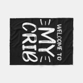 Welkom bij mijn Wieg Hip Hop Fleece Blanket (Voorkant (Horizontaal))