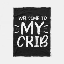 Welkom bij mijn Wieg Hip Hop Fleece Blanket