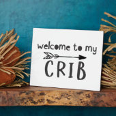 Welkom bij mijn Wieg Nursery Room Sign Fotoplaat (Zijkant)