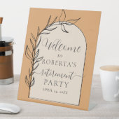 Welkom bij minimale tekstafboekingspartner reclamebord met voetstuk (Insitu)