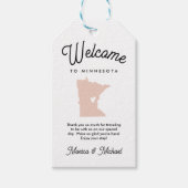 Welkom bij MINNESOTA... om het even welke KLEUR. Cadeaulabel (Voorkant)